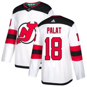 Sleek Adidas Devils #18 Ondrej Palat White Road Authentic Stitched Youth NHL Jersey to show your team spirit
