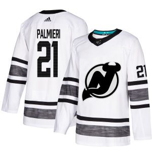 Sleek Adidas Devils #21 Kyle Palmieri White Authentic 2019 All Star Stitched NHL Jersey perfect for game days