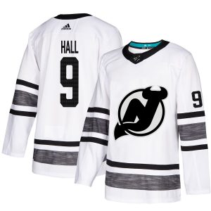 Amazing Adidas Devils #9 Taylor Hall White Authentic 2019 All Star Stitched NHL Jersey for die - hard hockey fans