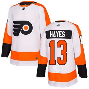 Stunning Adidas Flyers #13 Kevin Hayes White Road Authentic Stitched NHL Jersey to stand out at the arena