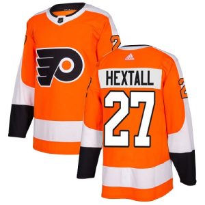 Impressive Adidas Flyers #27 Ron Hextall Orange Home Authentic Stitched NHL Jersey to show your team spirit