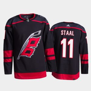 Fantastic Adidas Hurricanes #11 Jordan Staal Men's 2021 22 Alternate Authentic NHL Jersey Black to stand out at the arena