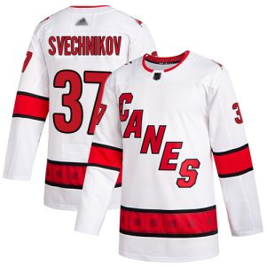 Amazing Adidas Hurricanes #37 Andrei Svechnikov White Road Authentic Stitched NHL Jersey for ultimate sports enthusiasts
