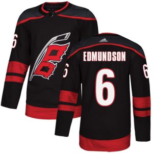 Amazing Adidas Hurricanes #6 Joel Edmundson Black Alternate Authentic Stitched NHL Jersey perfect for game days