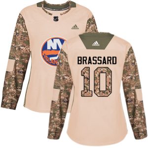 Stunning Adidas Islanders #10 Derek Brassard Camo Authentic 2017 Veterans Day Women's Stitched NHL Jersey for ultimate sports enthusiasts