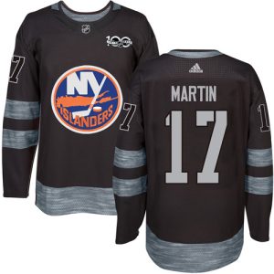 Stunning Adidas Islanders #17 Matt Martin Black 1917 2017 100th Anniversary Stitched NHL Jersey a must - have for collectors