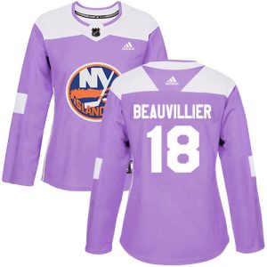 Fantastic Adidas Islanders #18 Anthony Beauvillier Purple Authentic Fights Cancer Women's Stitched NHL Jersey to complete your fan gear collection