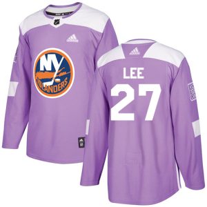 Amazing Adidas Islanders #27 Anders Lee Purple Authentic Fights Cancer Stitched Youth NHL Jersey a must - have for collectors