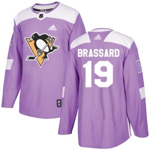 Fantastic Adidas Penguins #19 Derick Brassard Purple Authentic Fights Cancer Stitched NHL Jersey perfect for game days