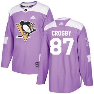 Sleek Adidas Penguins #87 Sidney Crosby Purple Authentic Fights Cancer Stitched NHL Jersey to stand out at the arena
