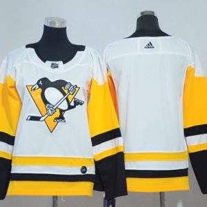 Fantastic Adidas Penguins Blank White Road Authentic Women's Stitched NHL Jersey to complete your fan gear collection