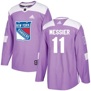 Impressive Adidas Rangers #11 Mark Messier Purple Authentic Fights Cancer Stitched Youth NHL Jersey a must - have for collectors