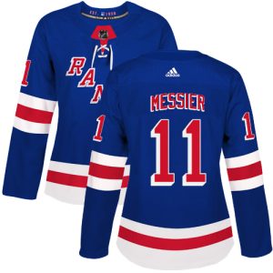 Amazing Adidas Rangers #11 Mark Messier Royal Blue Home Authentic Women's Stitched NHL Jersey to complete your fan gear collection
