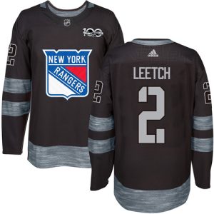 Gorgeous Adidas Rangers #2 Brian Leetch Black 1917 2017 100th Anniversary Stitched NHL Jersey a must - have for collectors