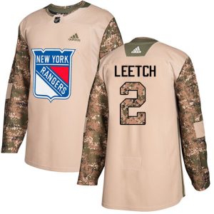 Gorgeous Adidas Rangers #2 Brian Leetch Camo Authentic 2017 Veterans Day Stitched NHL Jersey for die - hard hockey fans