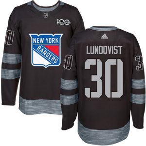 Amazing Adidas Rangers #30 Henrik Lundqvist Black 1917 2017 100th Anniversary Stitched NHL Jersey for die - hard hockey fans