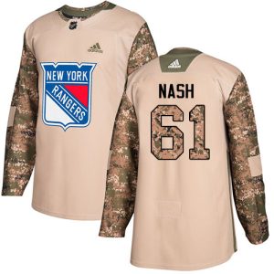 Fantastic Adidas Rangers #61 Rick Nash Camo Authentic 2017 Veterans Day Stitched Youth NHL Jersey perfect for game days