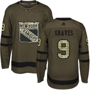 Gorgeous Adidas Rangers #9 Adam Graves Green Salute to Service Stitched NHL Jersey to show your team spirit