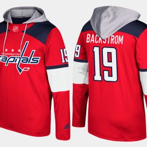 Unique Capitals #19 Nicklas Backstrom Red Name And Number Hoodie perfect for game days