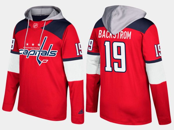 Unique Capitals #19 Nicklas Backstrom Red Name And Number Hoodie perfect for game days