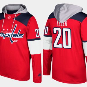 Impressive Capitals #20 Lars Eller Red Name And Number Hoodie for ultimate sports enthusiasts