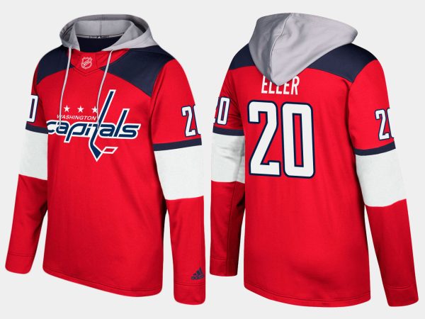 Impressive Capitals #20 Lars Eller Red Name And Number Hoodie for ultimate sports enthusiasts