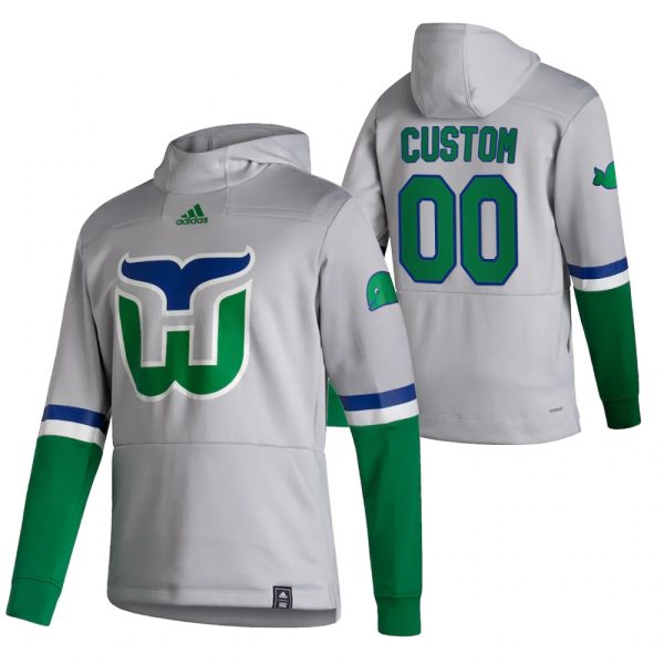 Unique Carolina Hurricanes Custom Adidas Reverse Retro Pullover Hoodie Gray to show your team spirit