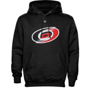 Stylish Carolina Hurricanes Old Time Hockey Big Logo with Crest Pullover Hoodie Black perfect for game days