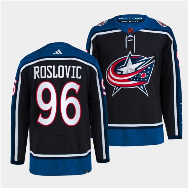 Sleek Columbus Blue Jackets #96 Jack Roslovic Men's adidas Reverse Retro 2.0 Authentic Player Jersey Navy to complete your fan gear collection