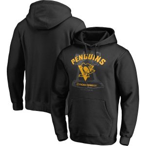 Fantastic Men's Pittsburgh Penguins Black 2019 Stadium Series Wordmark Blue Line Pullover Hoodie for die - hard hockey fans