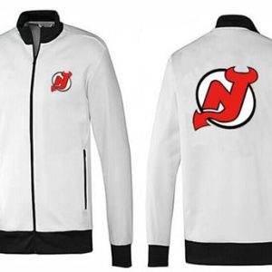 Amazing NHL New Jersey Devils Zip Jackets White 1 to show your team spirit