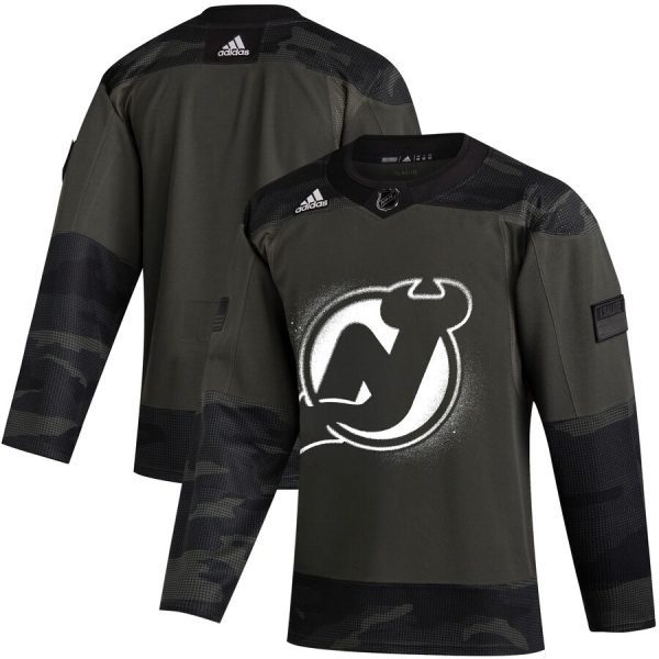 Impressive New Jersey Devils Adidas 2019 Veterans Day Authentic Practice NHL Jersey Camo to show your team spirit