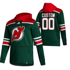 Impressive New Jersey Devils Custom Adidas Reverse Retro Pullover Hoodie Green for ultimate sports enthusiasts