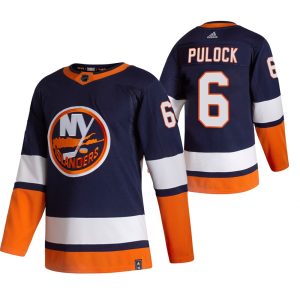 Fantastic New York Islanders #6 Ryan Pulock Navy Blue Men's Adidas 2020 21 Reverse Retro Alternate NHL Jersey to stand out at the arena
