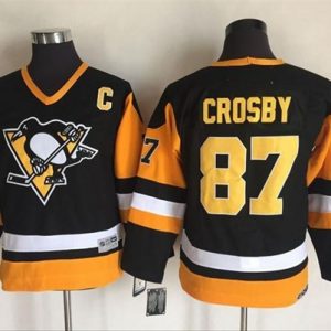 Unique Penguins #87 Sidney Crosby Black Alternate CCM Throwback Stitched Youth NHL Jersey a must - have for collectors