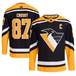 Fantastic Pittsburgh Penguins #87 Sidney Crosby Men's adidas Reverse Retro 2.0 Authentic Player Jersey Black to complete your fan gear collection