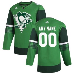 Impressive Pittsburgh Penguins Men's Adidas 2020 St. Patrick's Day Custom Stitched NHL Jersey Green for ultimate sports enthusiasts