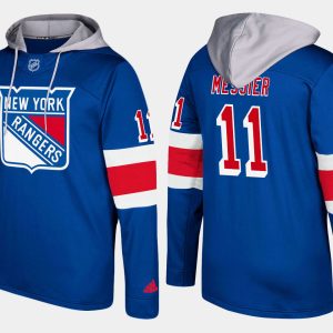 Fantastic Rangers #11 Mark Messier Blue Name And Number Hoodie perfect for game days