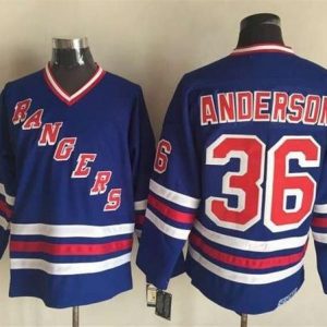 Gorgeous Rangers #36 Glenn Anderson Blue CCM Heroes of Hockey Alumni Stitched NHL Jersey to complete your fan gear collection
