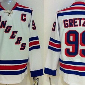 Stylish Rangers #99 Wayne Gretzky White CCM Throwback Stitched Youth NHL Jersey for ultimate sports enthusiasts