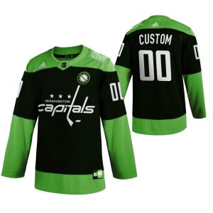 Fantastic Washington Capitals Custom Men's Adidas Green Hockey Fight nCoV Limited NHL Jersey for die - hard hockey fans