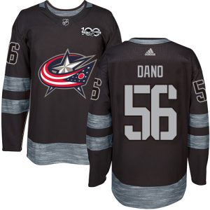 Stunning Adidas Blue Jackets #56 Marko Dano Black 1917 2017 100th Anniversary Stitched NHL Jersey for die - hard hockey fans
