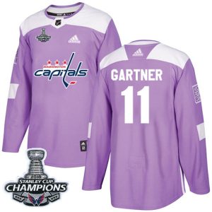 Fantastic Adidas Capitals #11 Mike Gartner Purple Authentic Fights Cancer Stanley Cup Final Champions Stitched NHL Jersey to show your team spirit