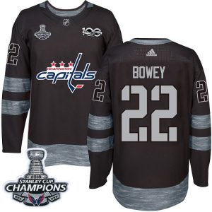 Sleek Adidas Capitals #22 Madison Bowey Black 1917 2017 100th Anniversary Stanley Cup Final Champions Stitched NHL Jersey a must - have for collectors