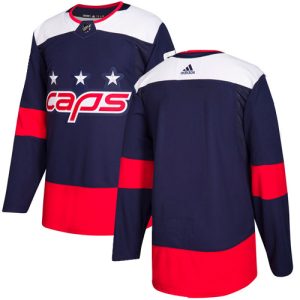Stunning Adidas Capitals Blank Navy Authentic 2018 Stadium Series Stitched NHL Jersey for die - hard hockey fans