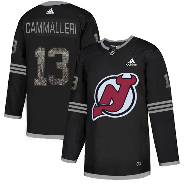 Sleek Adidas Devils #13 Michael Cammalleri Black Authentic Classic Stitched NHL Jersey to complete your fan gear collection