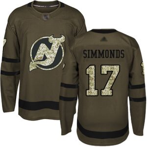 Amazing Adidas Devils #17 Wayne Simmonds Green Salute to Service Stitched NHL Jersey to stand out at the arena