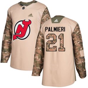 Impressive Adidas Devils #21 Kyle Palmieri Camo Authentic 2017 Veterans Day Stitched NHL Jersey for die - hard hockey fans