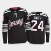 Gorgeous Adidas Devils #24 Ty Smith Men's 2021 22 Alternate Authentic NHL Jersey Black perfect for game days