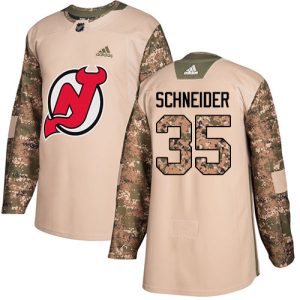 Sleek Adidas Devils #35 Cory Schneider Camo Authentic 2017 Veterans Day Stitched NHL Jersey to show your team spirit